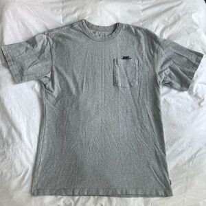 Nike Premium Essentials Gray Pocket Tee Shirt